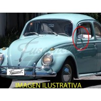 Retrovisor VW Fusca pino de porta oval dereito Restauração